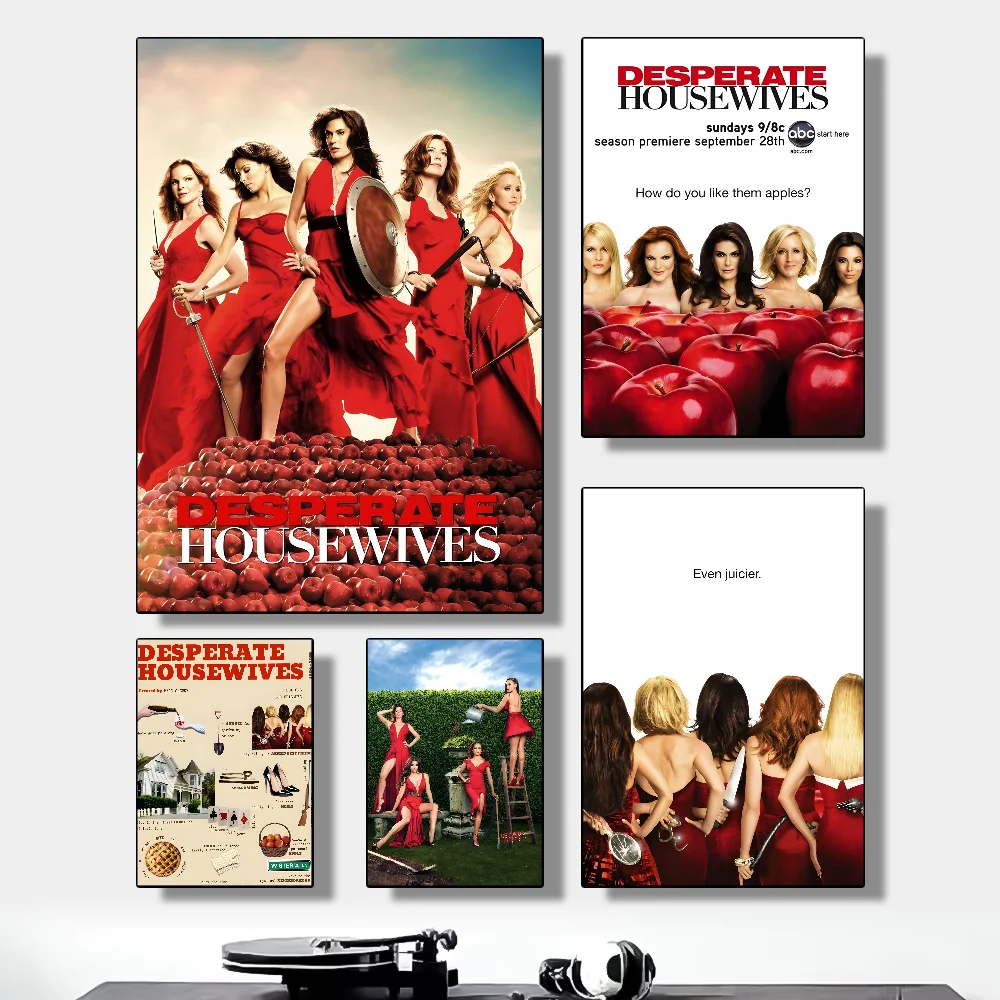 

Desperate Housewives TV movie Poster HD art sticky wall waterproof home living room bedroom bar aesthetic decoration