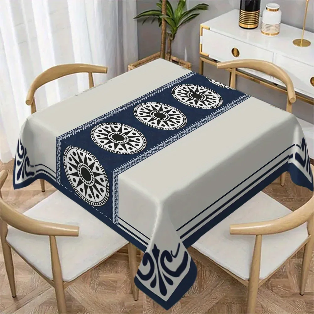 -1pc High-grade Simple Bohemian Style Mandala Pattern Patchwork Runway Pattern Simple European Style Picturezyc