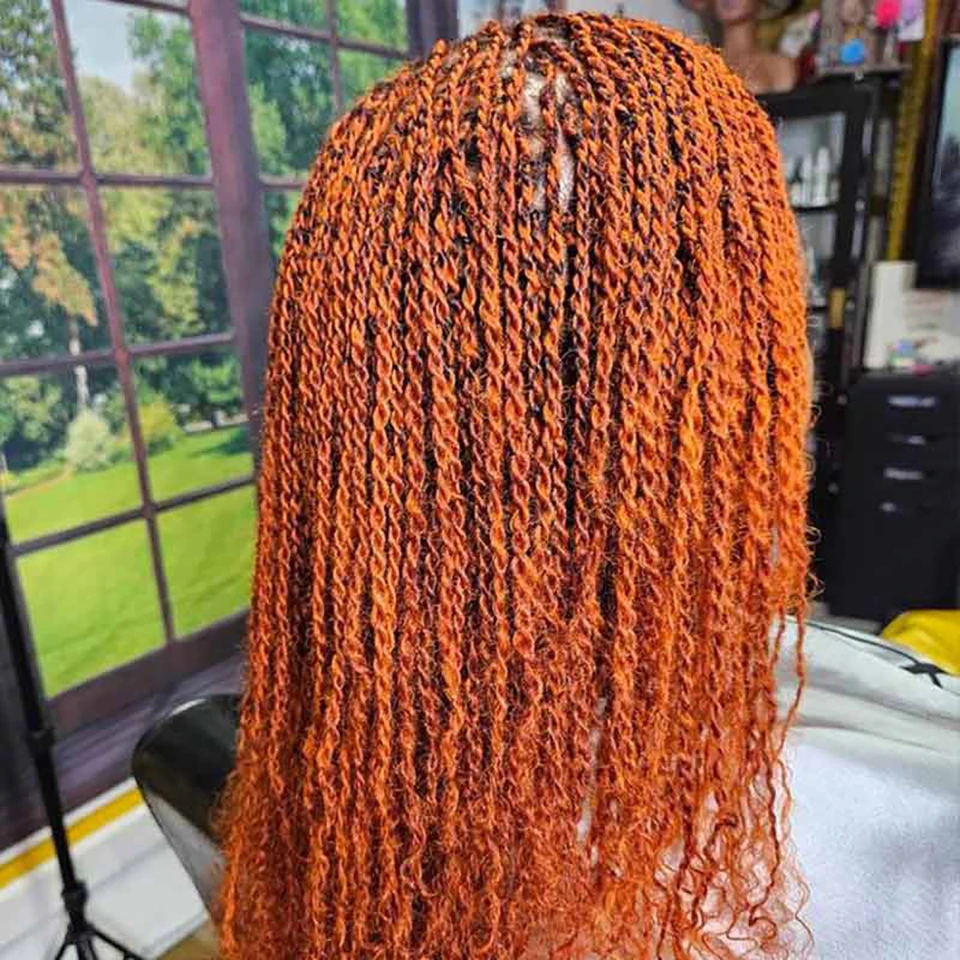 Ginger Orange Extensions Remy Brazilian Afro Kinky Bulk Human Hair For Braiding Natural Color Human Bulk Hair For Braiding