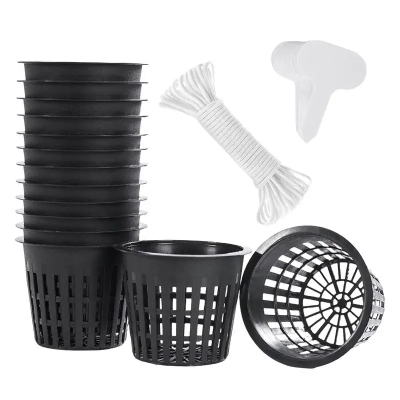 Planting Basket Set Reusable Hydroponic Net Pot Root Control Basket For Garden Hydroponic And Pond Plants Planting