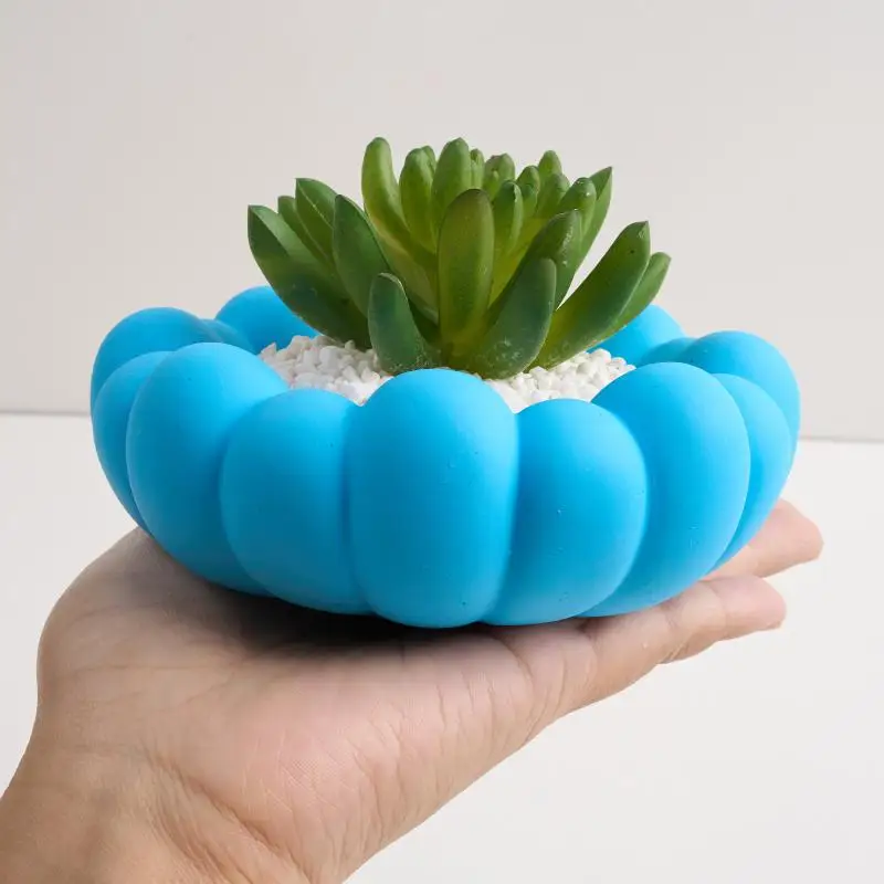 [YU]Petal Bubble Bowl Silicone Mold Irregular Cloud Shape Trinkets Storage Tray Flower Pot  Concrete Mold Home Craft Decor