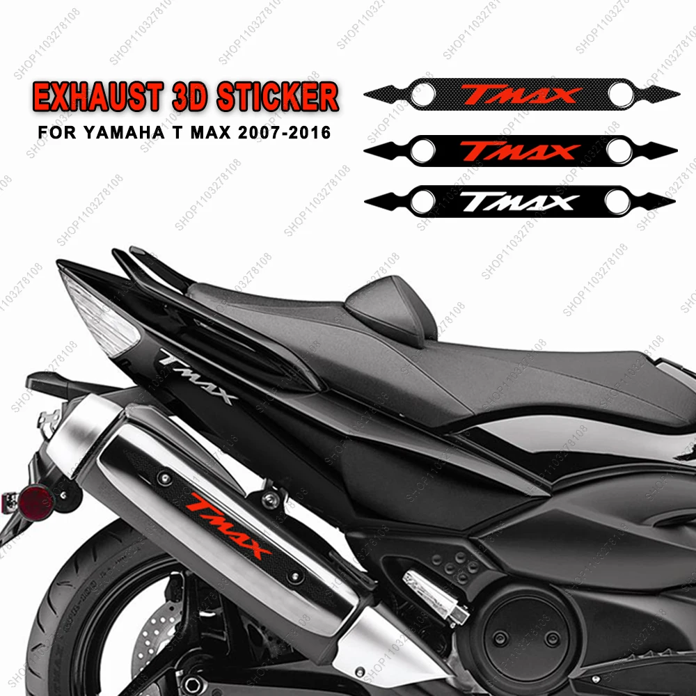 

3D Epoxy Resin Sticker Motorcycle Accessories Exhaust Pipe Protection Sticker waterproof For YAMAHA T MAX 2007-2016