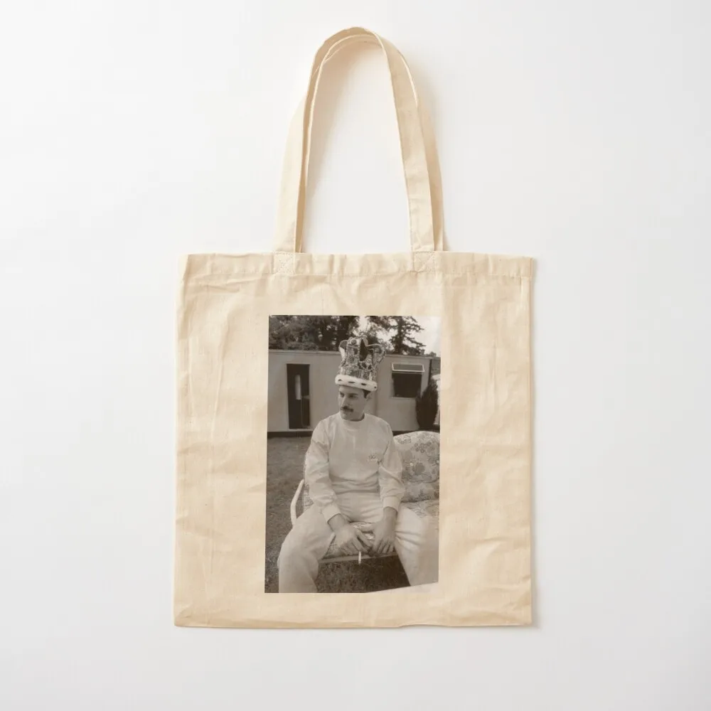 Freddie Mercury Crown Tote Bag shopper bags for women Canvas shoulder bag canvas shopping bag Canvas Tote