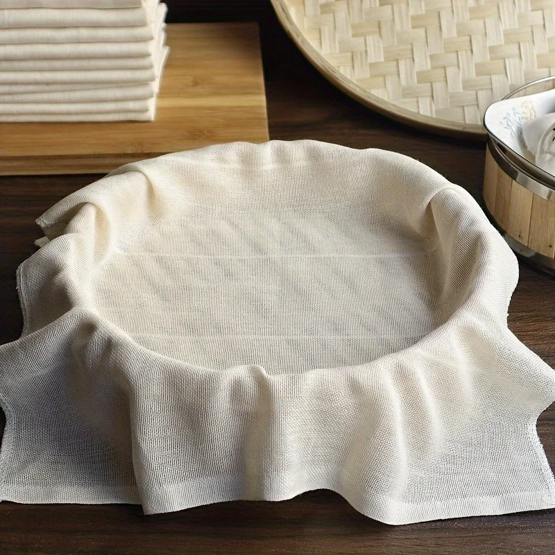 Steaming Cloth, Steaming Pad, Non Stick Steaming Pad, Circular Drawer Cloth, Household Cage Pad, Cotton Gauze Steaming Cloth