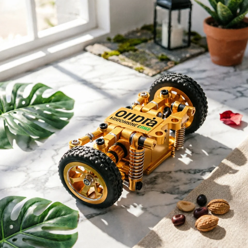 RC Car Upgrade Kit Performance RC Car Parts with Shock Absorbers Metal Steering Components Adjustable Hardware Scratch Resistant