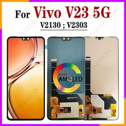 For Vivo V23 5G LCD Touch Panel Display V2130 V2303 LCD Screen Digitizer Sensor Assembly Replacement V23 5G LCD Replacement