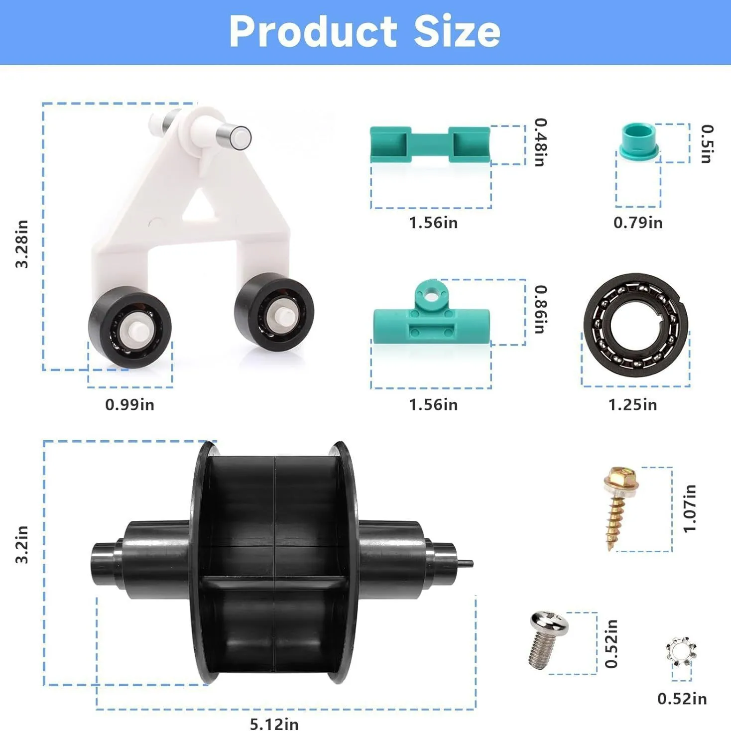 AXV621DAT Pool Vacuum Cleaner Frame/Turbine Kit AXV417WHP Pod Swing Kit