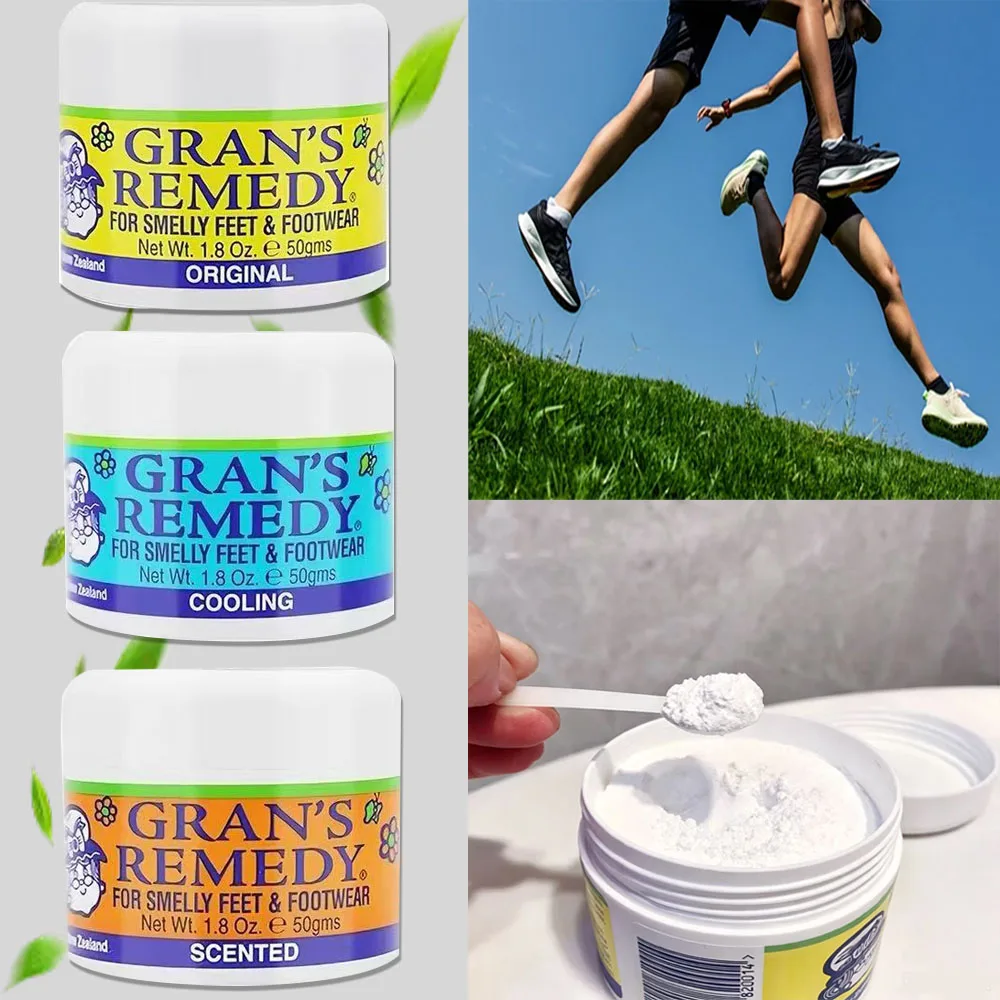 36pcs Newzealand Grans Remedy Deodorizing & Sweat Absorbing For Men Women Kids Absorb Sweat Fast-Acting Foot Powder Natural