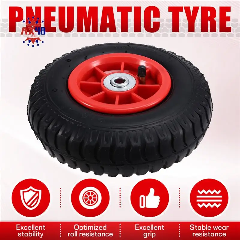 

AX48-Children's Electric Car Inflatable Tires, Kid's Electric Tricycle Rubber Wheels Children's Car Tires 1.2Cm Hole