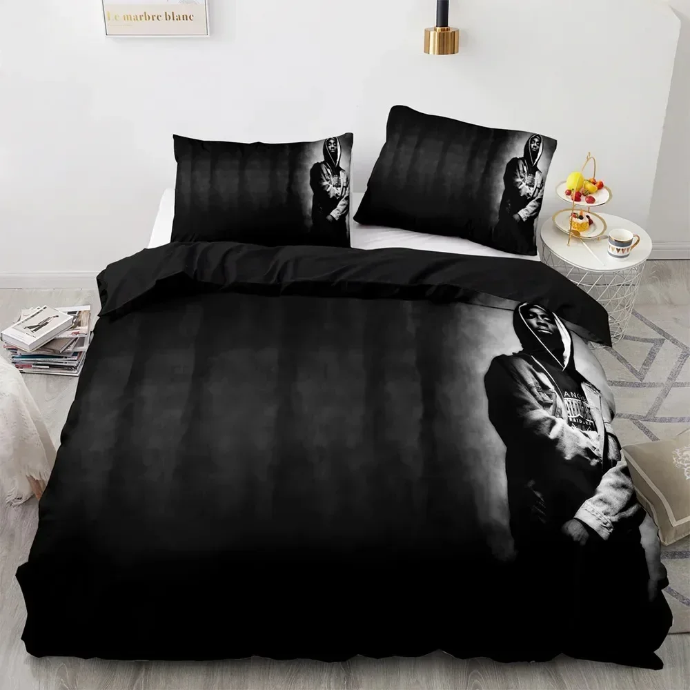 

TOP Bedding Set Single Twin Full Queen King Size Tupac Amaru Shakur Bed Set Aldult Kid Bedroom Duvetcover Sets 3D Print