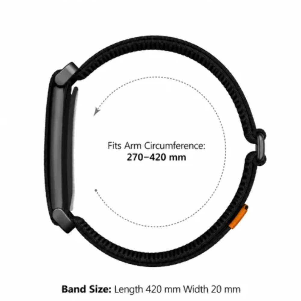 Metal Protective Case Nylon Strap For Google Fitbit Air Ultra-Slim Feather-Light Breathable Replacement Wristband Armband