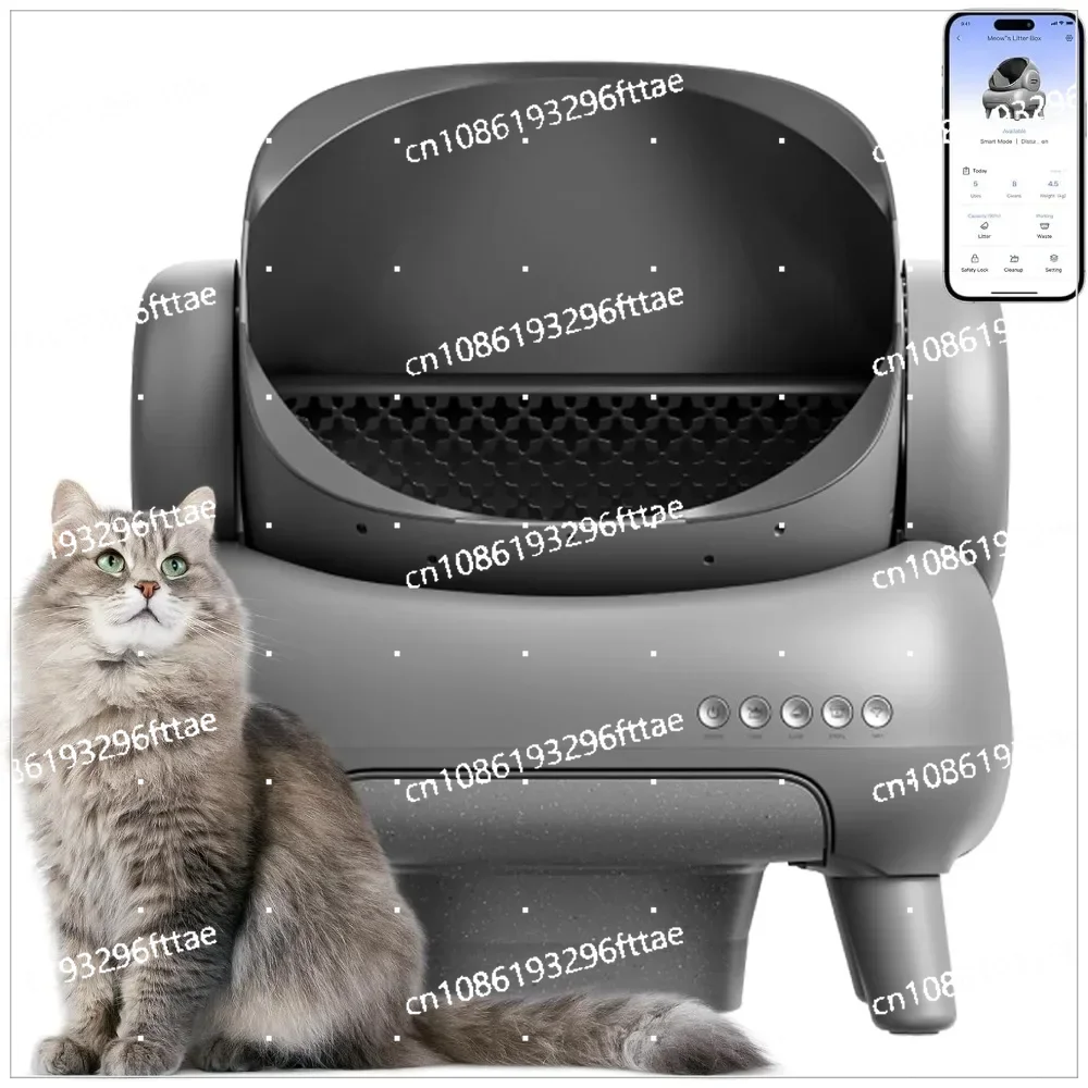 

Closed Tray for Cats Toilet M1 Open-Top Self Cleaning Cat Litter Box Cats' Sandbox Pet Automatic Cat Litter Box with APP Control