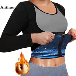 MrifDila Waist Trainer Body Shaper Shirts Sauna Suits 5XL Gym Tops 5 Times Sweating Slimming Fat Burn Hot Sweat Shirt Shapewear