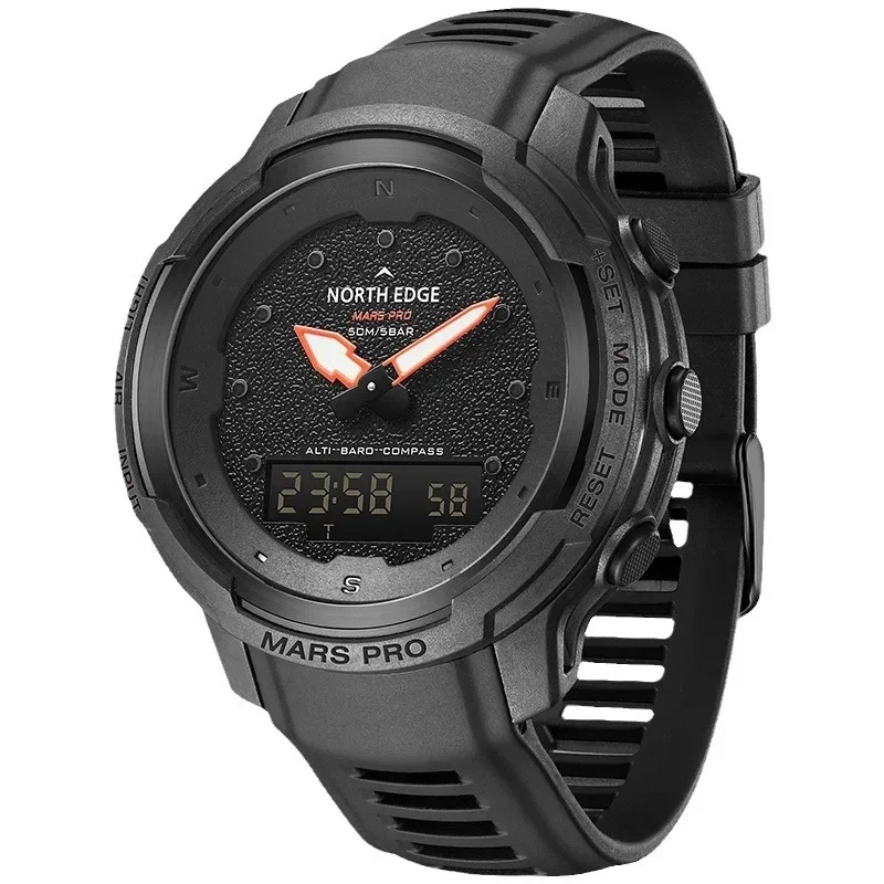 NORTH EDGE 2026 New Sports Watch High Pressure Waterproof Electronic Men's multifunctional luminous calendar waterproof watch