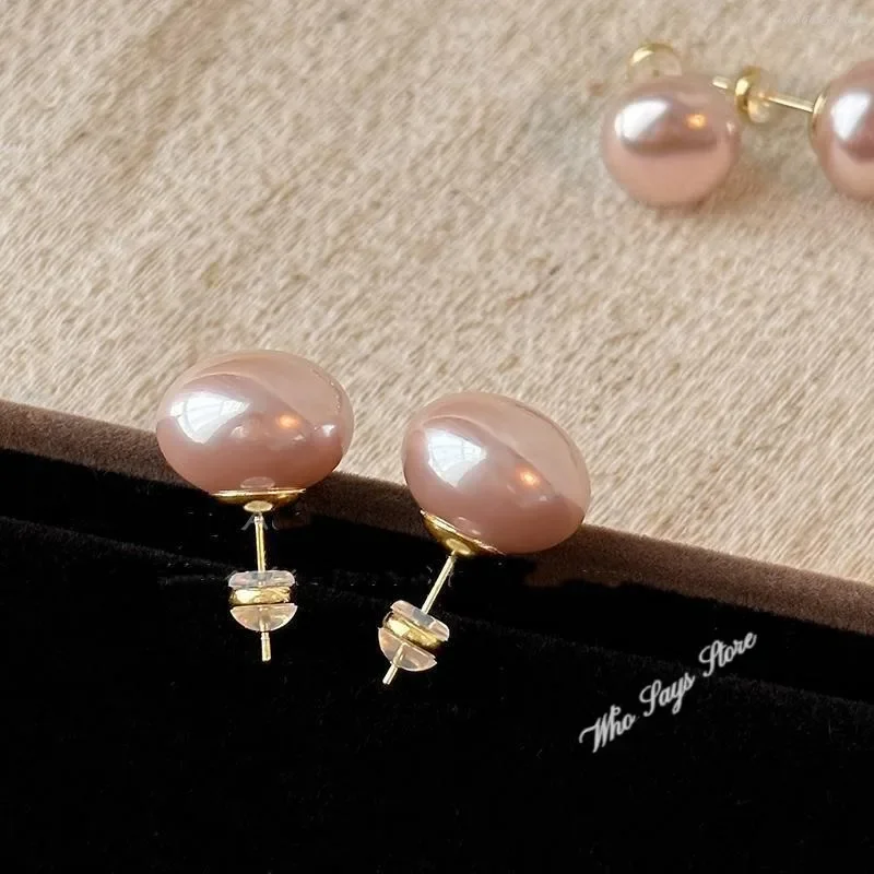 Pink Pearl Earrings for Women Korean Fashion Shell Pearl Earrings Women Girl Gift Luxury Jewellery Women Wedding Accessories