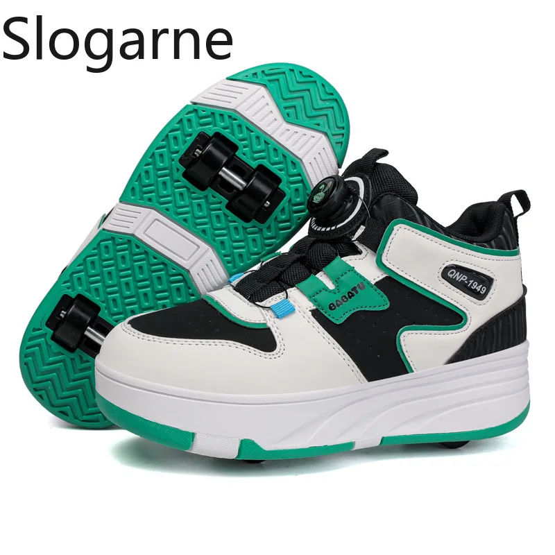 New Super Roller Skate Shoes Children Professional Sports Sneakers Boys Rollersakte Wheels Running Shoes Girls Athletic Shoes