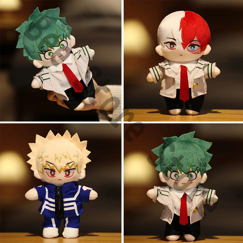 Anime My Hero Academia Bakugou Katsuki Todoroki Shoto Midoriya Izuku Cosplay Limited Edition Stuffed Toys Fluffy Dolls Fans Gift