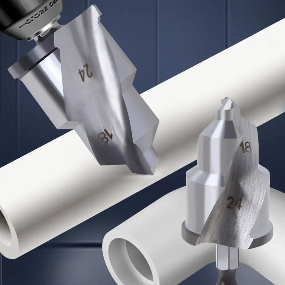 

With Limiter Countersink Drill Bit Wear-resisting High Precision Water Pipe Drill Bit Hexagon Handle Steel PPR Lifting Drill Bit