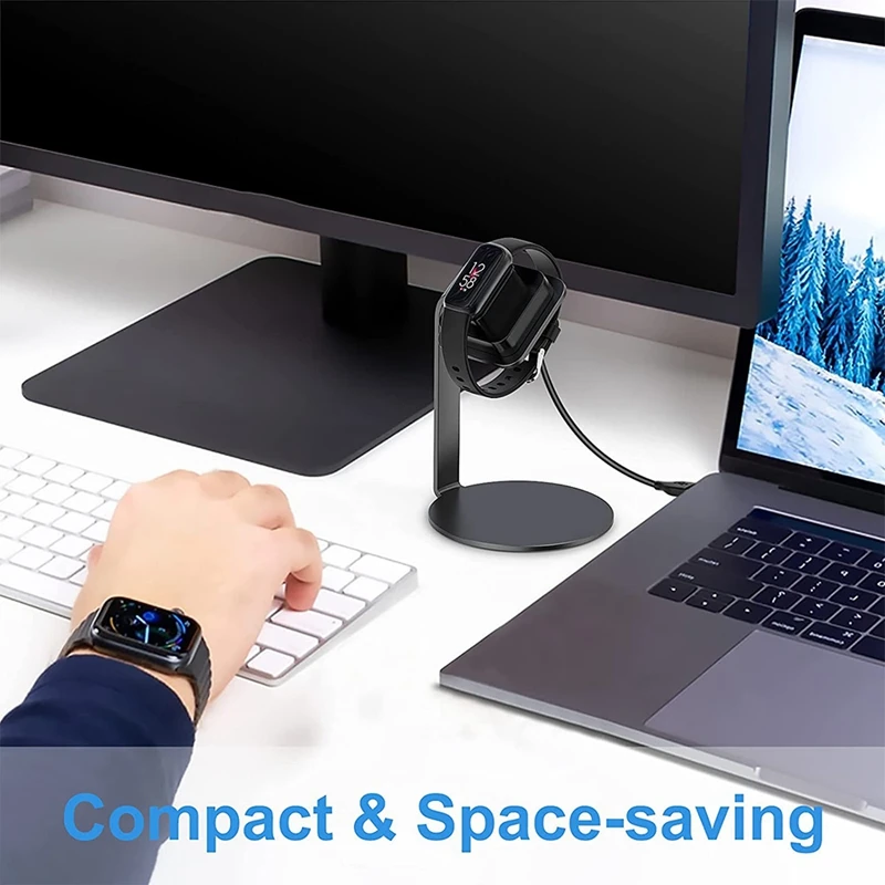 شاحن قفص الاتهام ل Fitbit Luxe Smartwatch ، شحن كابل ، مهد ، تهمة 5 ، 2021