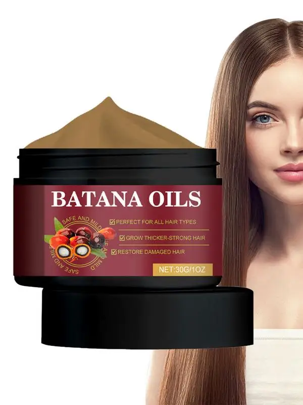 Natural BatanaOil For Hair Growth Authentic Cold Pressed Organic Sebi BatanaOil Mask Unrefined Hair Growth Oil