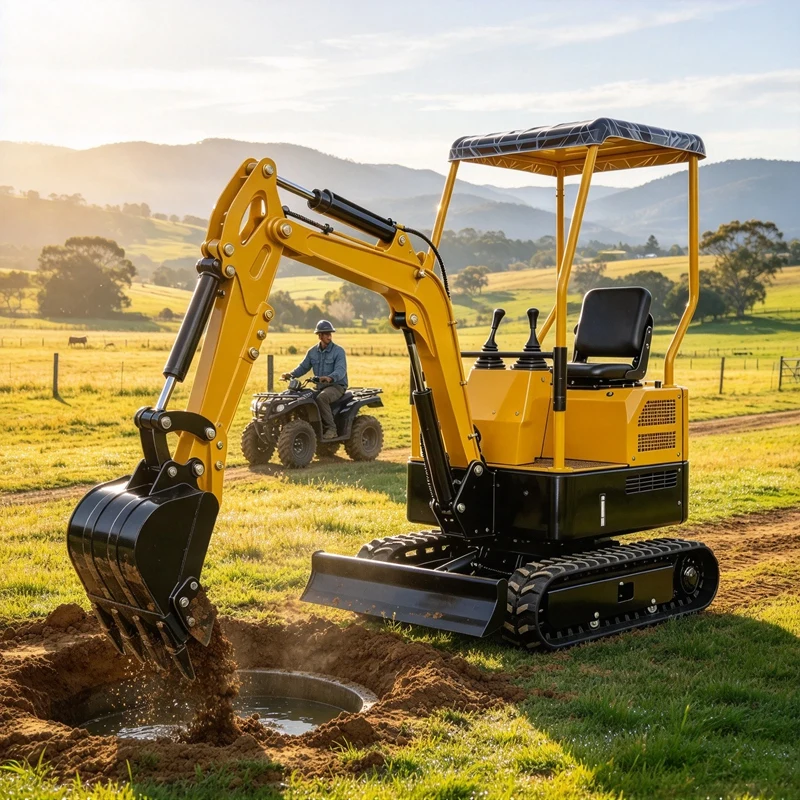 1.2Ton Agricultural Mini Excavator Customizable Construction Garten Manufacturer Direct Sales bagger Europa pelle Machinery
