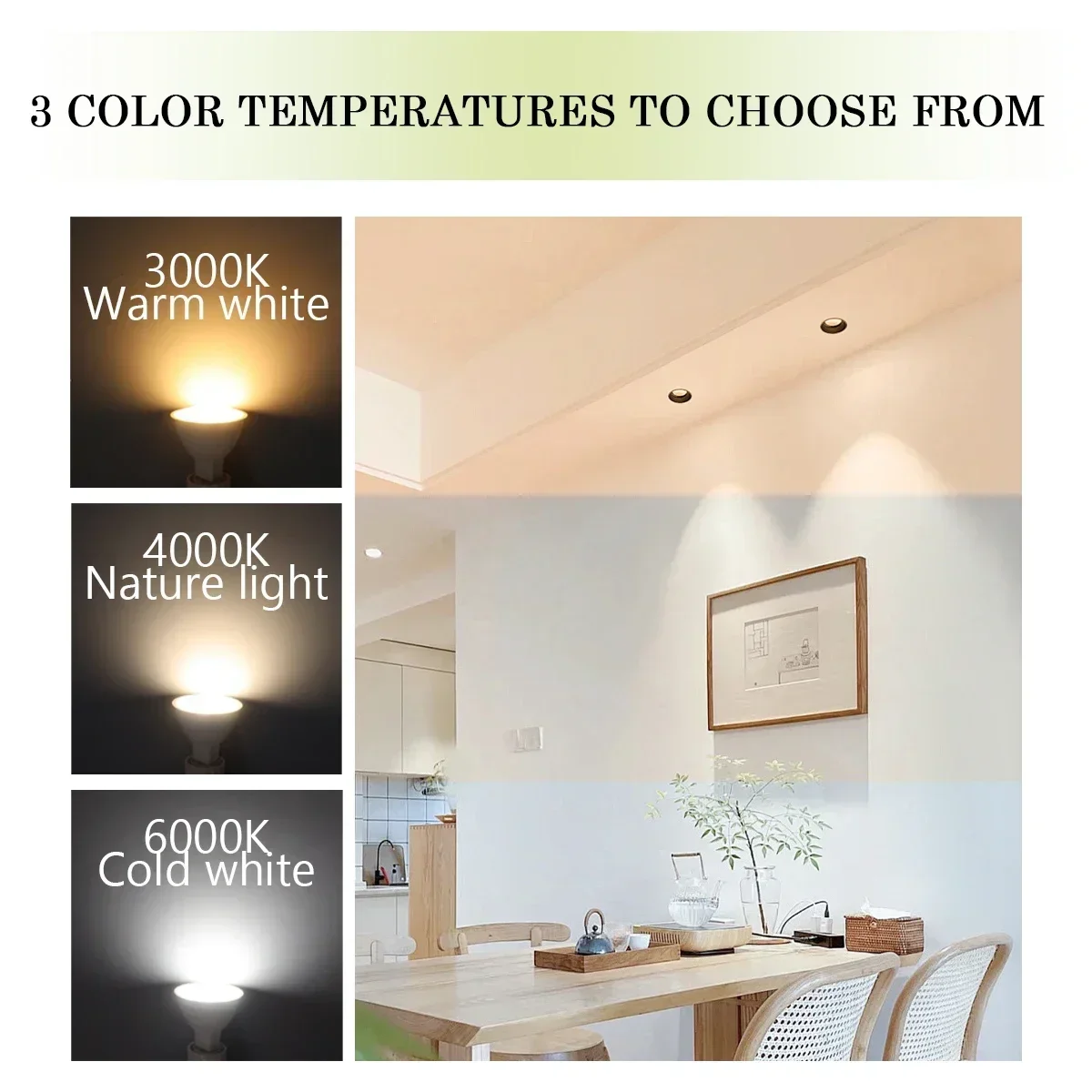 50 buah MR16 Lampada GU5.3 bohlam dasar lampu sorot LED AC110V 220V 12V Bombilla Spot Light ganti 40W lampu Halogen rumah Derection