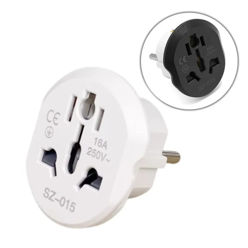 Au Us Uk Cn To Eu Adapter Easy Carry Power Accessory International Travel Power Gear For European Korea Europe Plug Travel Plug