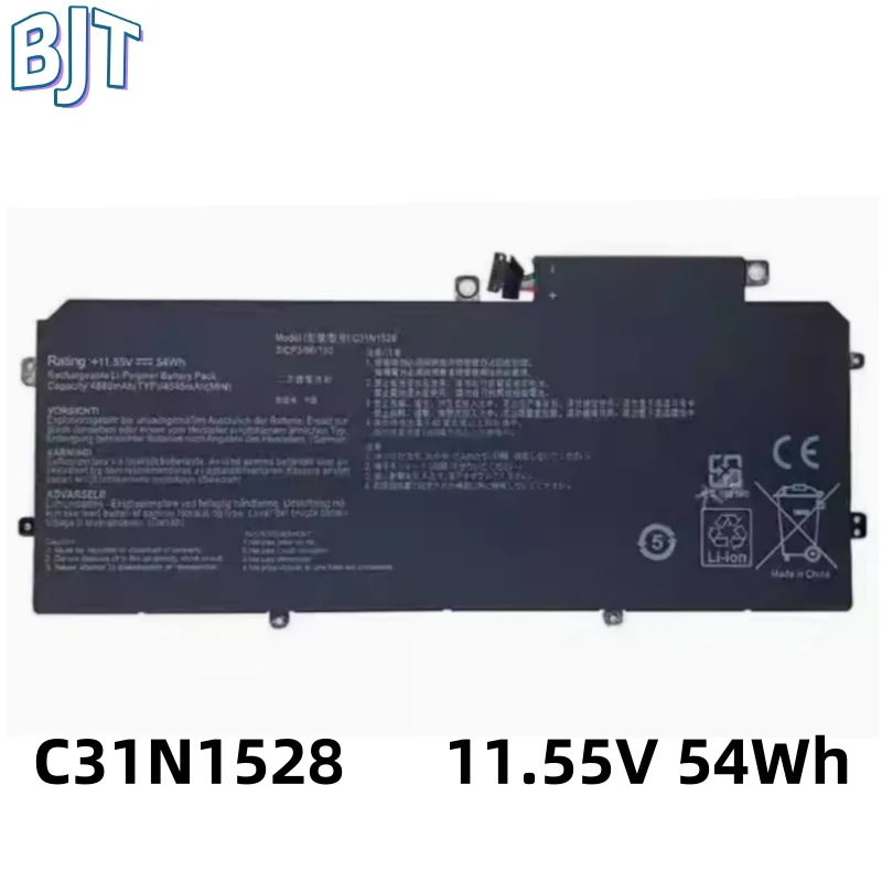 11.55V 54Wh C31N1528 Laptop Battery For ASUS ZenBook Flip UX360 UX360C UX360CA UX360CA-C4004R Series C31Pp21 0B200-02080100