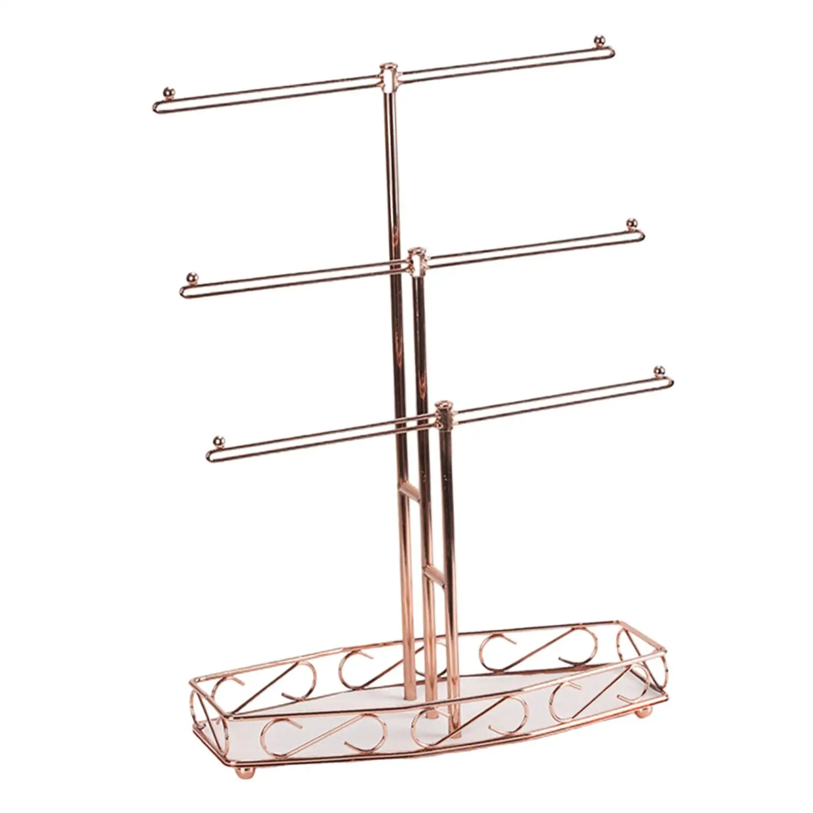 Jewelry Organizer Necklace Stand Jewelry Display Stand 3 Tier Multipurpose Necklace Holder for Girls Apartment Bathroom Home