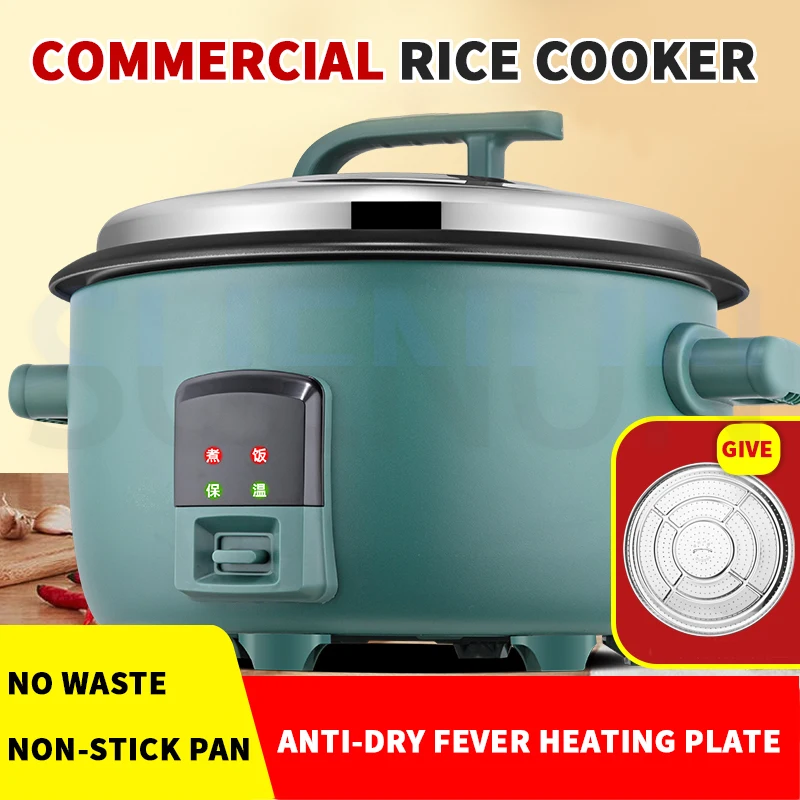 Cuiseur à riz électrique antiadhésif de grande capacité, cuiseur à riz Commercial, isolation de Buffet de Restaurant 24 heures