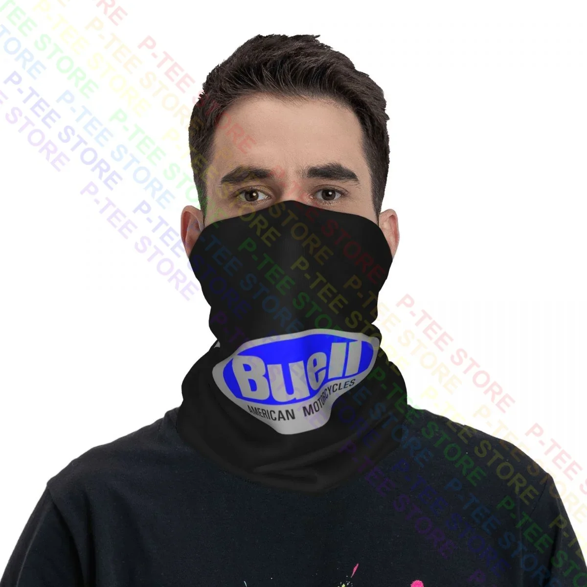 Buell Motorcycle Classic 2002 Logo Neck Gaiter Bandana Scarf Face Mask Hiking Ourdoor Magic Scarf