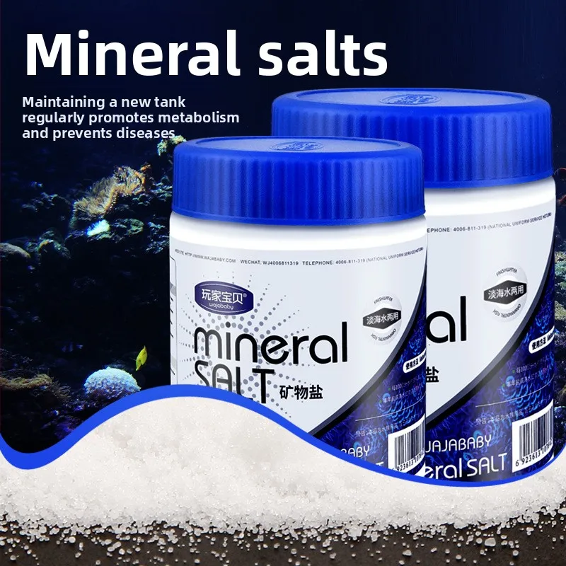

WAJABABY Instant Ocean Sea Salt Mix - Formulated with Essential Minerals&Trace Elements for New Tank Setup&Regular Water Changes