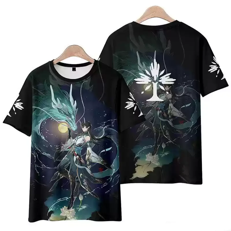 Role Playing Game Honkai: Star Rail Sparkle 3D Print t shirts Men Women Short Sleeve O-Neck T-Shirt Harajuku Y2k Tops Clothing