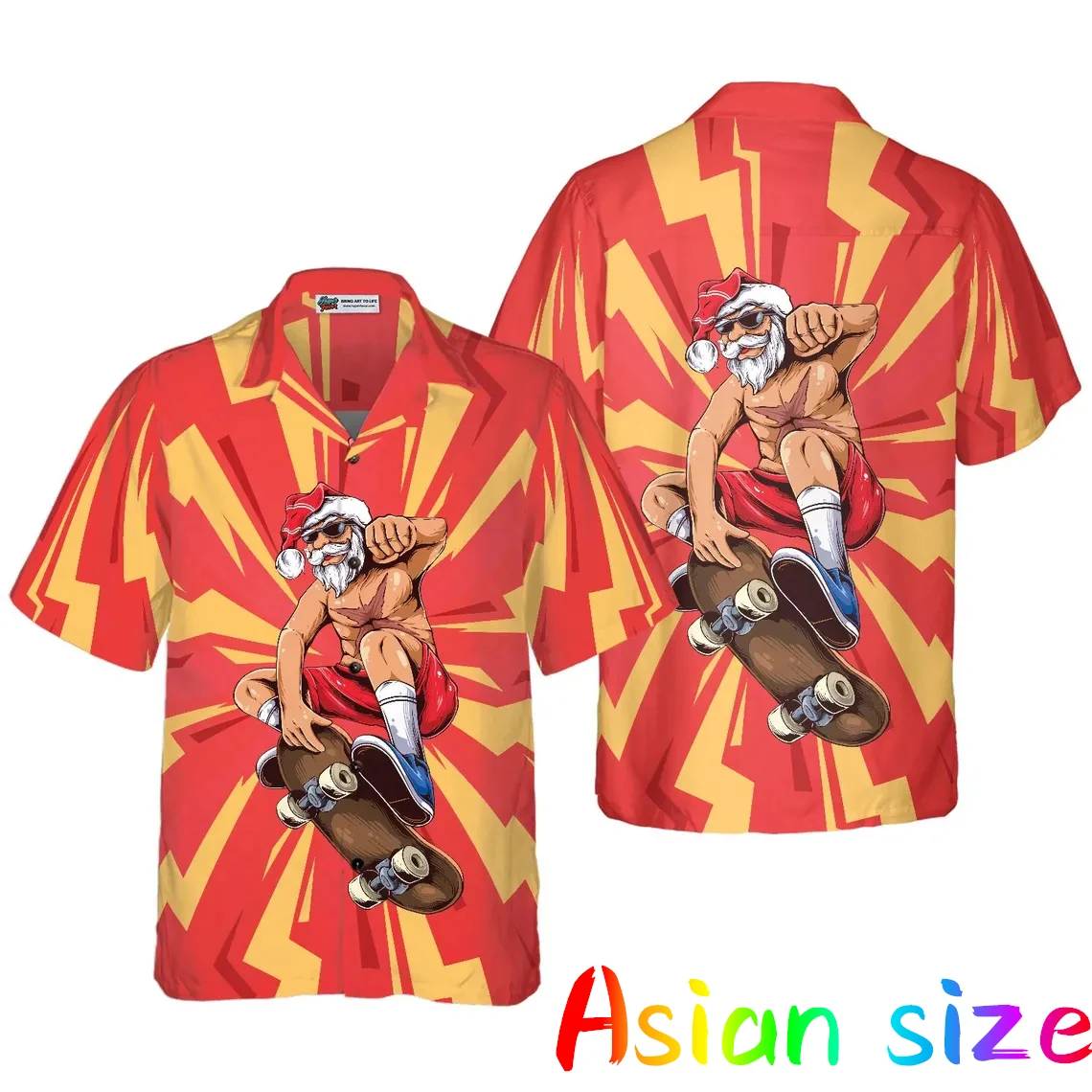 

Модные гавайские рубашки с Рождеством, мужская одежда, топы с 3D принтом аниме Санта-Клауса и короткими рукавами, уличная блузка с лацканами Camisa