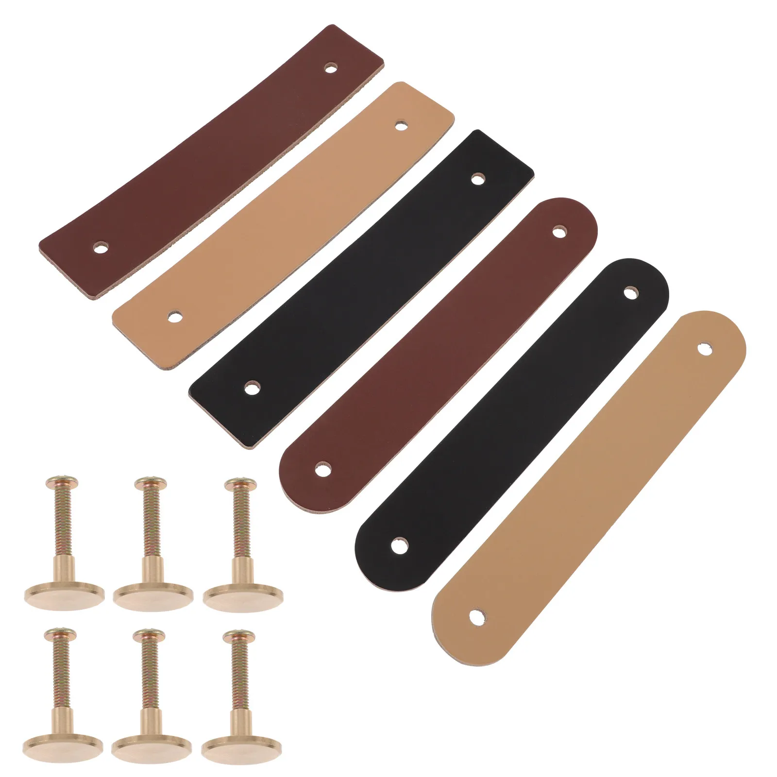 

Набор из 6 премиальных ручек-скоб для шкафов, ящиков и гардеробов: современные, простые и элегантные мебельные ручки-кнопки для выдвижных ящиков и тумб