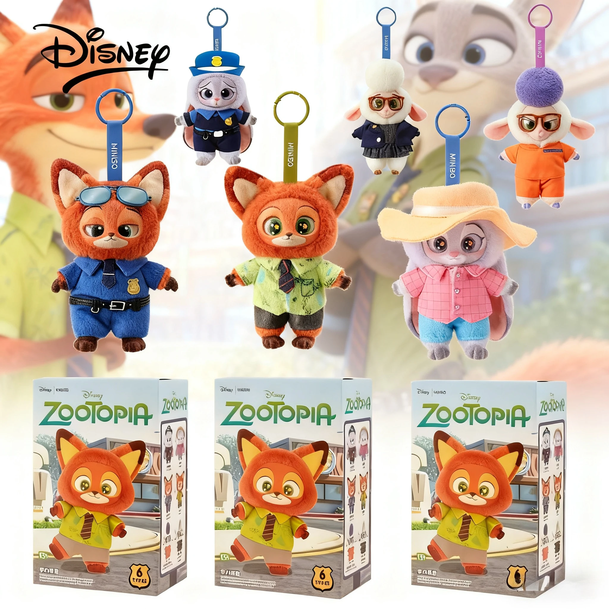 حار Zootopia جودي نيك الفينيل أفخم صندوق أعمى أنيمي المحيط حقيبة الظهر إكسسوارات جذابة العصرية صندوق غامض جمع هدية