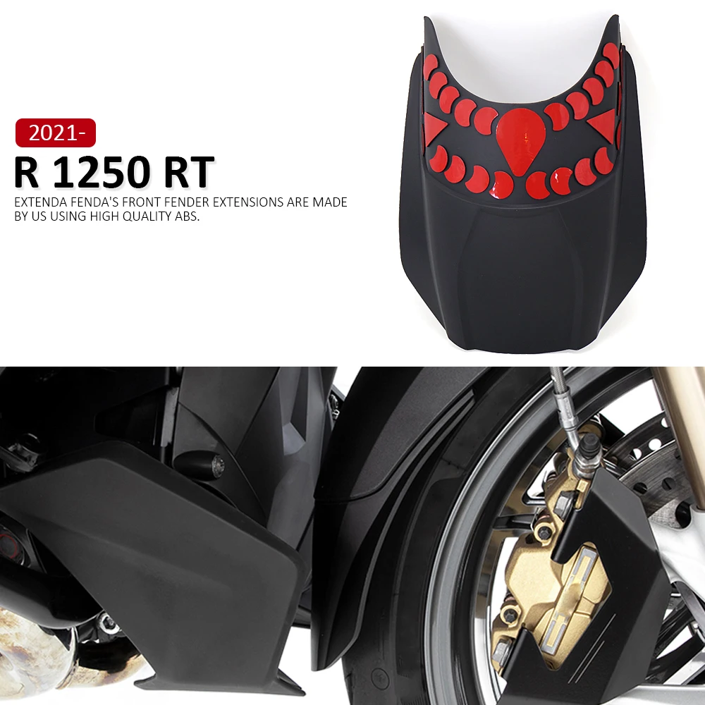 New Motorcycle Accessories R 1250 RT Front Fender Mudguard Extender Hugger Extension Refit For BMW R1250RT r1250rt 2021 2022