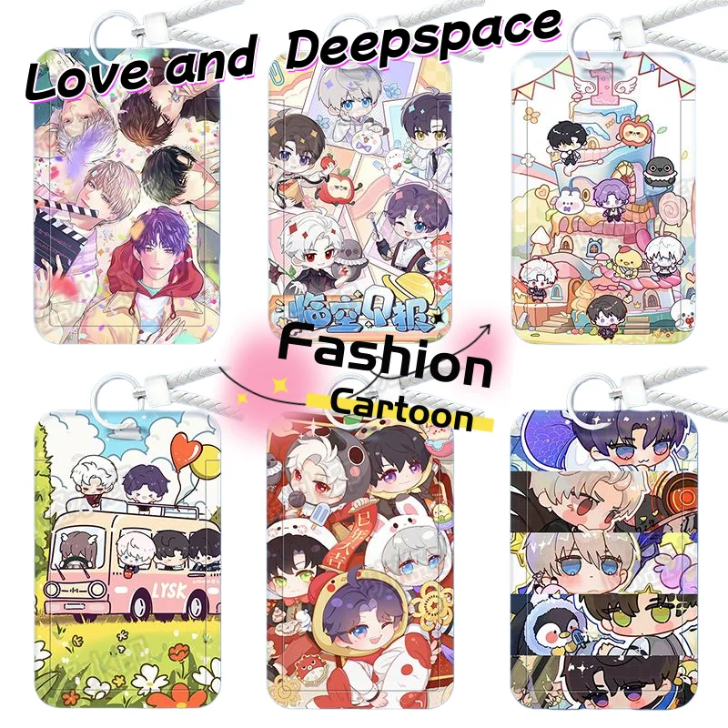 

Визитница Love and Deepspace, милый мультяшный модный держатель для мужчин и женщин, студенческий держатель для удостоверений личности, кавайный подарок на день рождения для друзей