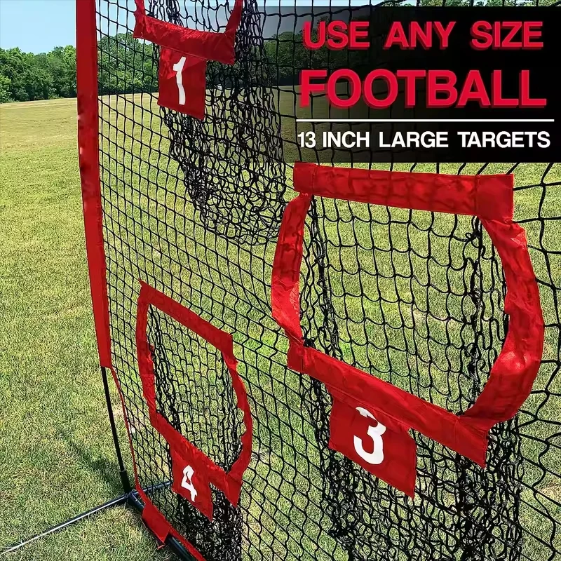 

Net With Target Pockets Pitching Net With Strike Zonefor Quarterback Training and Target Practice Single Unit