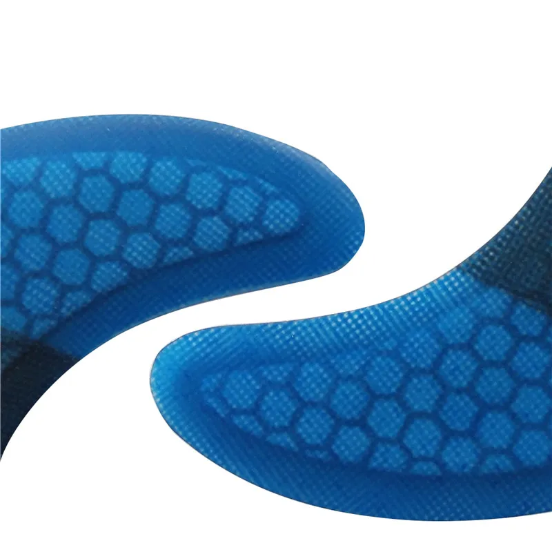 UPSURF FUTURE Fins G7 ขนาดใหญ่ Surf Board สีฟ้าไฟเบอร์กลาสใน Surfing Board Honeycomb Surf Fins Tri Fin ชุด Surf อุปกรณ์เสริม