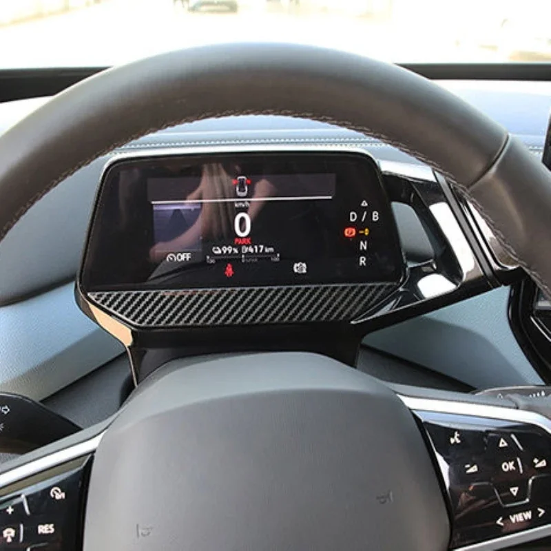 تصفيف السيارة ل Volkswagen VW Id.4 Id.4x Id.4 Crozz 2021 2022 2023 الفولاذ المقاوم للصدأ لوحة القيادة يغطي أداة الزخارف الشريط #2