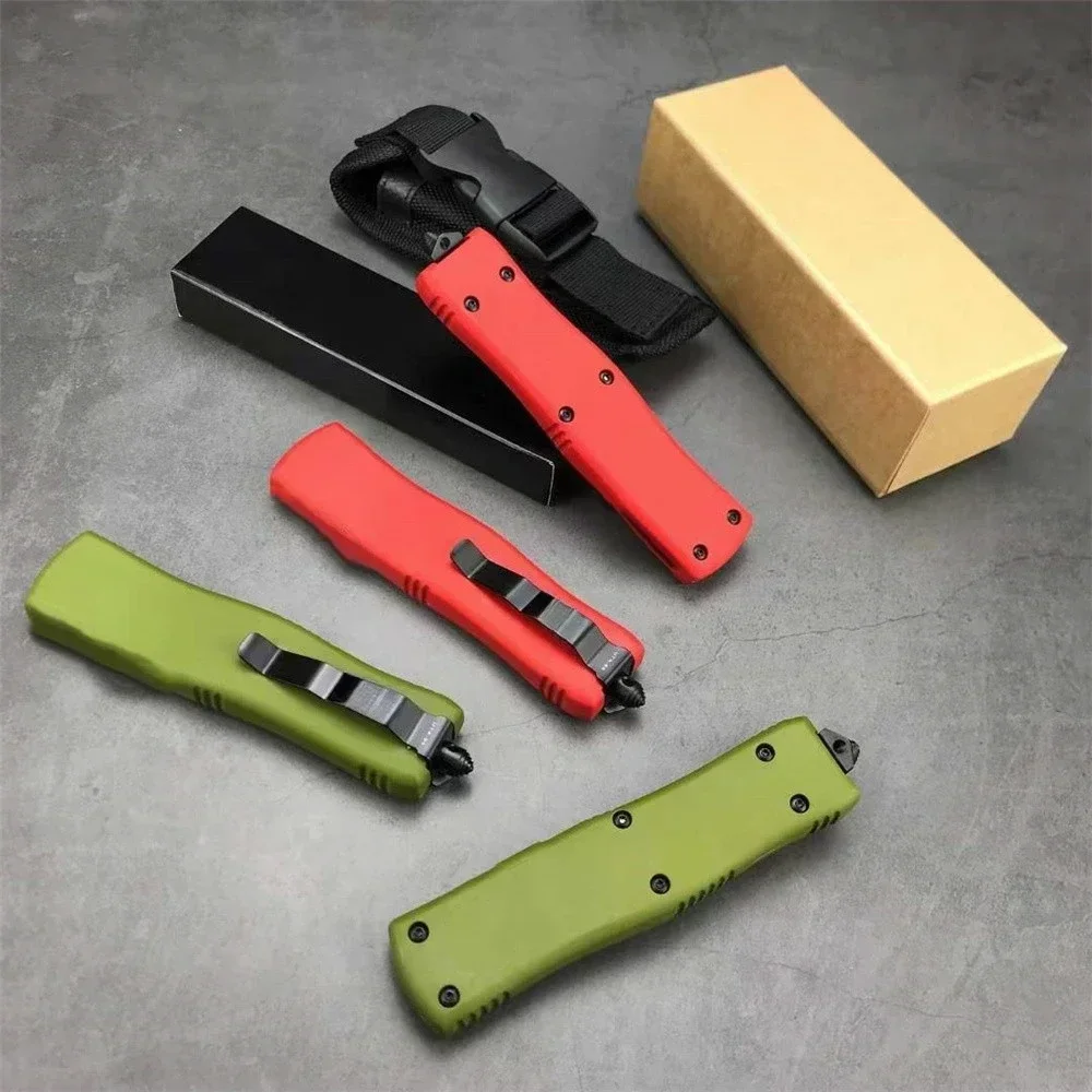 MICRO Assisted Folding Knife D2 Blade Zinc Aluminum Alloy Handle Outdoor Camping Hunting Knives Tactical Survival EDC Tools