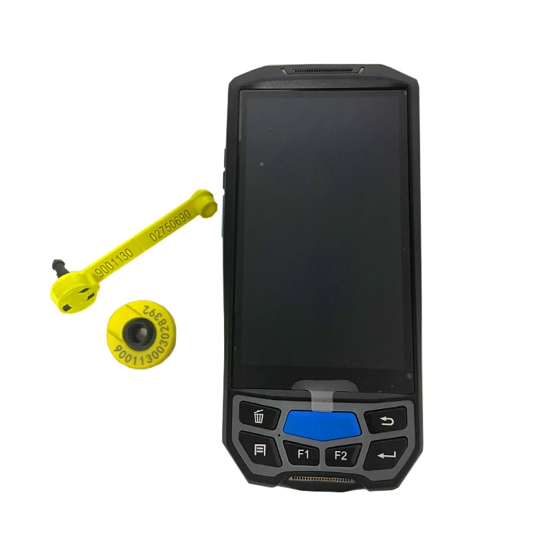 Imagem -02 - Animal Android Portátil Pda Bluetooth Compatível Wifi Fdx-b Leitor de Longa Distância para Gerenciamento de Etiquetas de Ouvido Iso11784 785