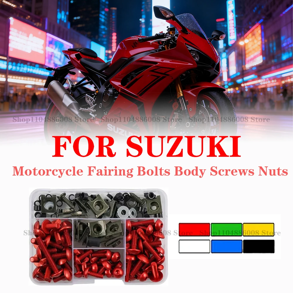 

Motorcycle Windscreen Fairing Bolts Fastener Clip Screws Kit For SUZUKI GSXR 600 750 1000 K1 K2 K3 K4 K5 K6 K7 K8 K9 K10