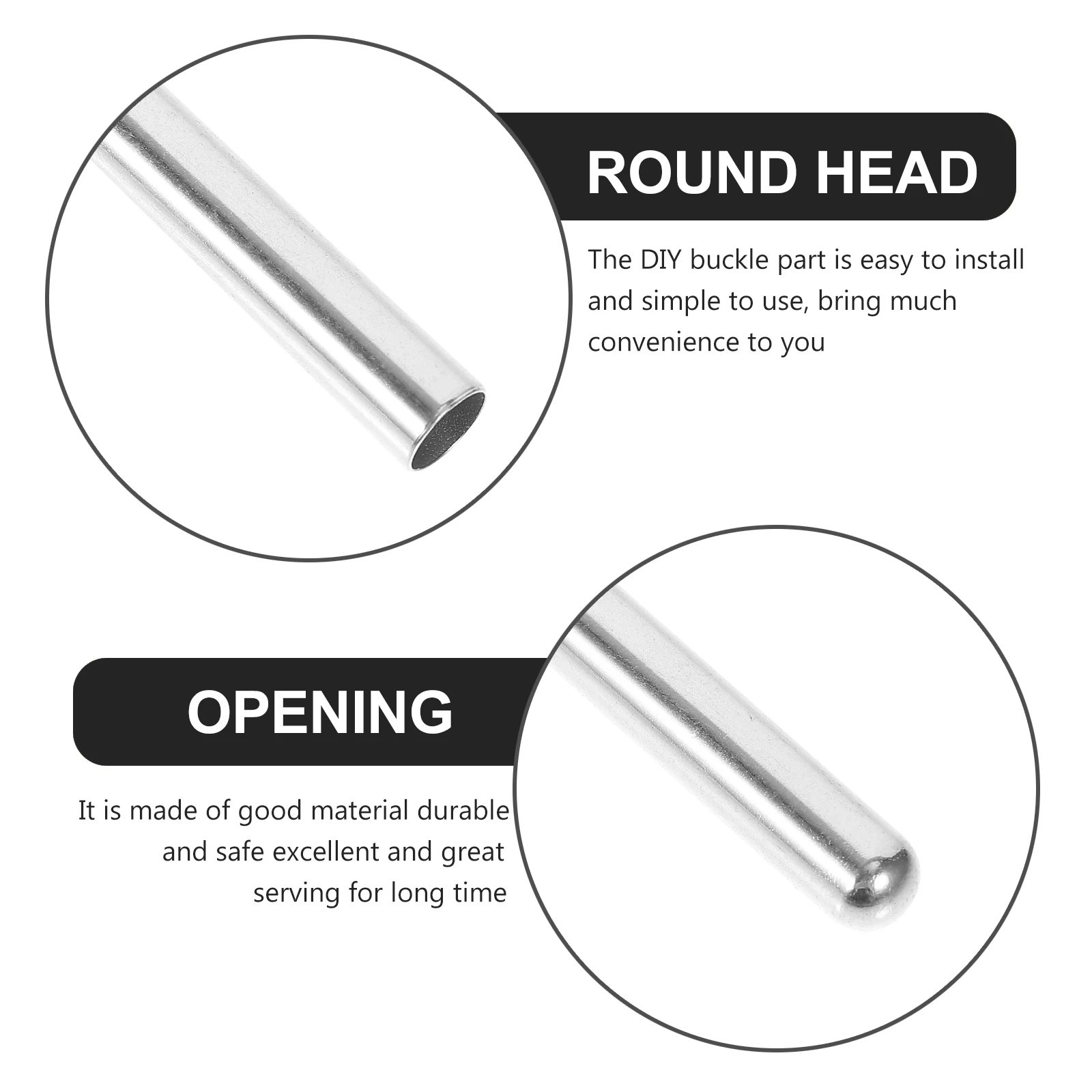 

20pcs Metal Hat Rope Buckle Shoelace Tips Durable Replacement Accessories for Sneakers DIY Lace Ends Shoe Strap