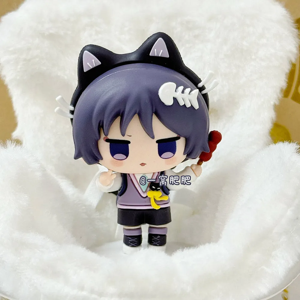 Anime Genshin Impact Wanderer Scaramouche Cat PVC Figure 7.5cm Mini Figurine Desktop Decor Birthday Gift view 2
