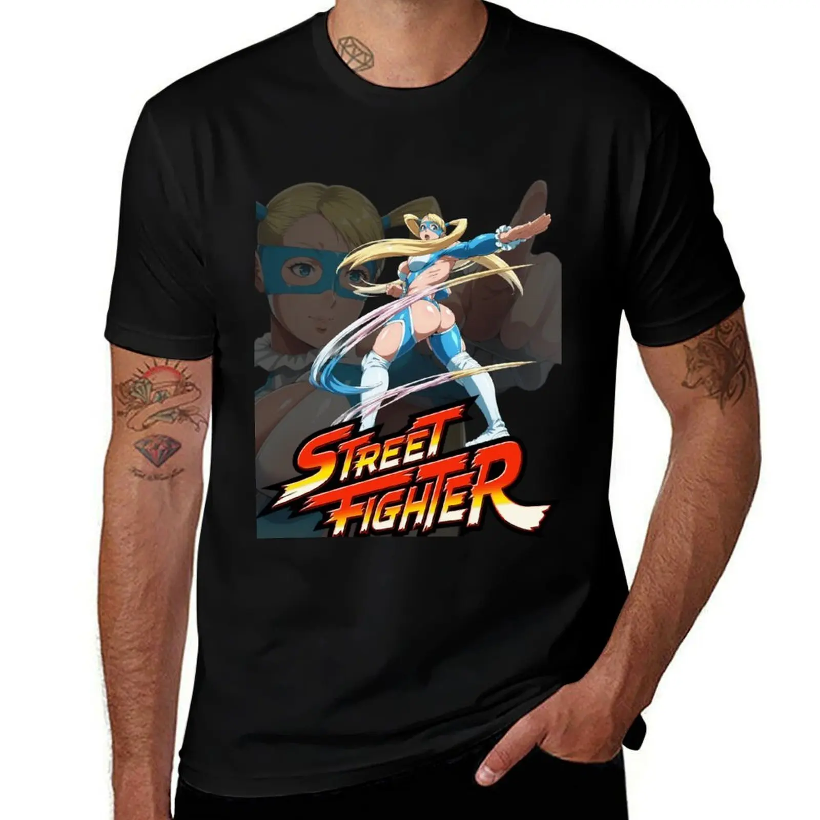 

Street Fighter R. Mika 2 T-Shirt tops for a boy essential t shirt custom t-shirts mens graphic t-shirts