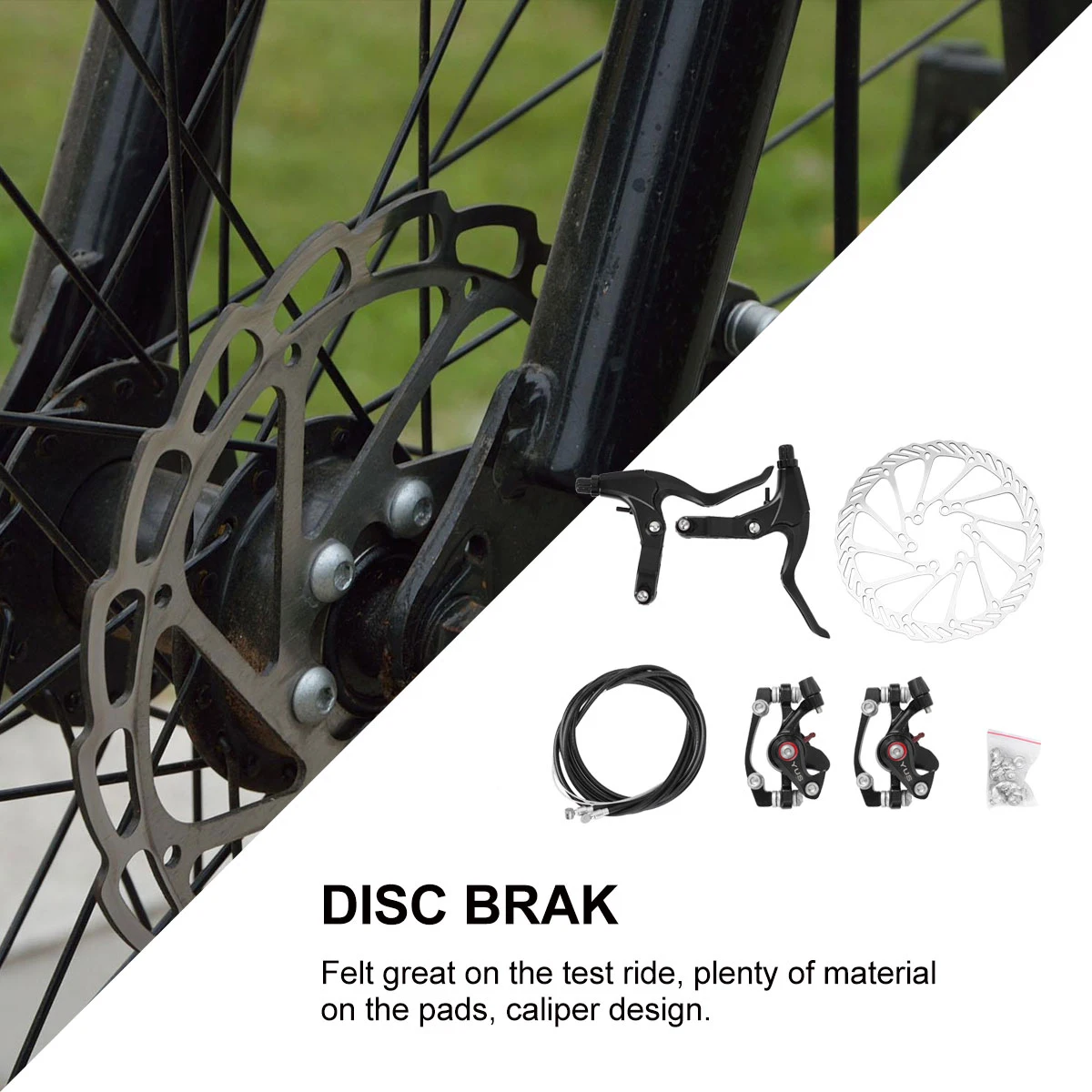 

2 Mechanical Rear Disc Brake Kits Stainless Steel Rotors Minimal Scratches Fits Most Bikes Great Shape Test Ride Friendly Disc