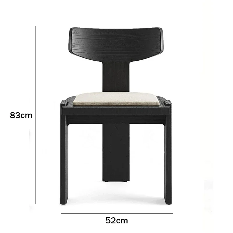 Mid Century Modern Solid Wood Dining Chair Luxury Designer Hotel Restaurant Dining Chair Ergonomic Home Furniture Sillas FYDC view 6