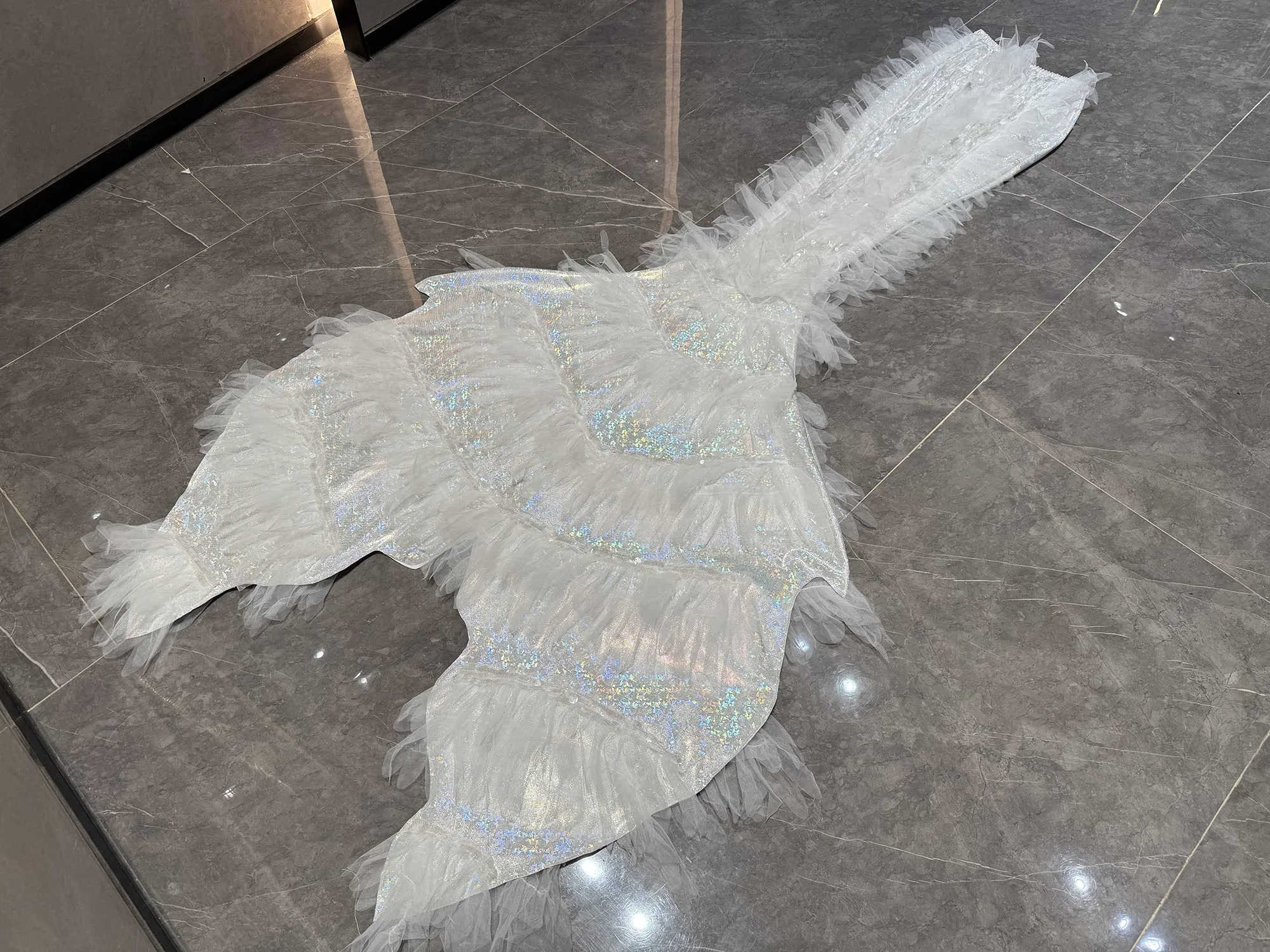 

Original Angel Hot Stamped Mermaid Tail Fish Skin Aquarium Shooting Performance Dress Swimsuit Customizable Size